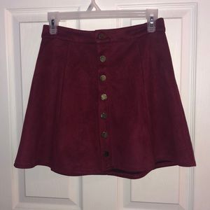 Maroon Skirt